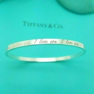 RARE Tiffany & Co. I Love You Bangle